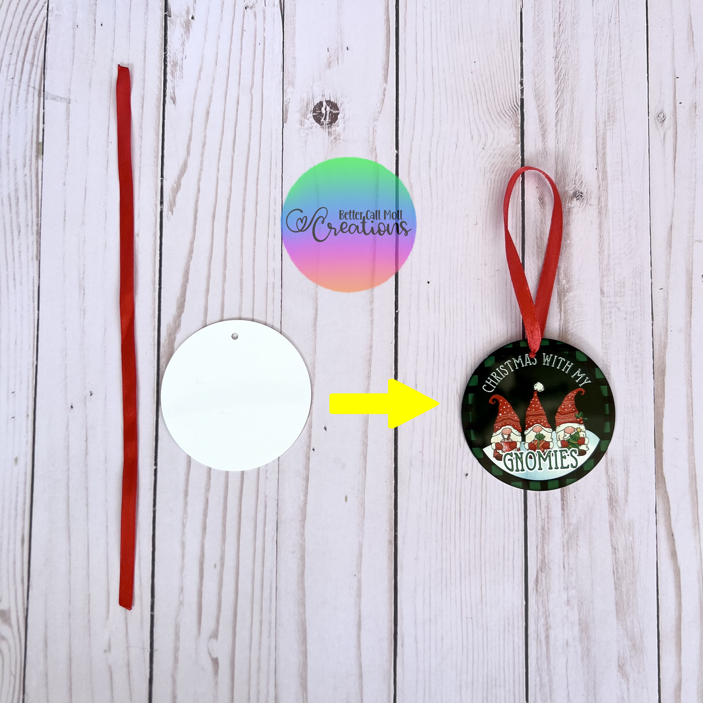 Round Ornament Metal Sublimation Blank