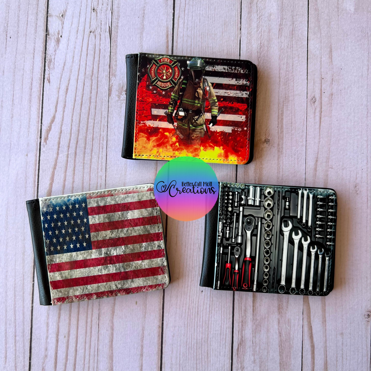 Men's Wallet Faux Leather Sublimation Blank