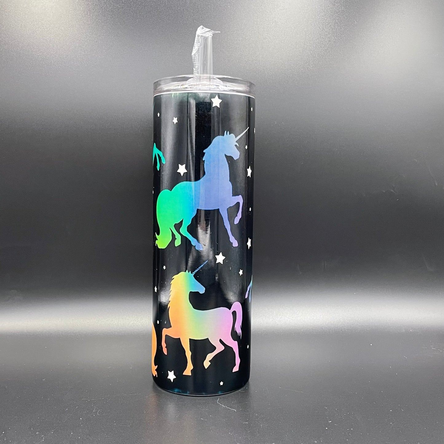Rainbow Unicorn Digital Tumbler Wrap - Seamless