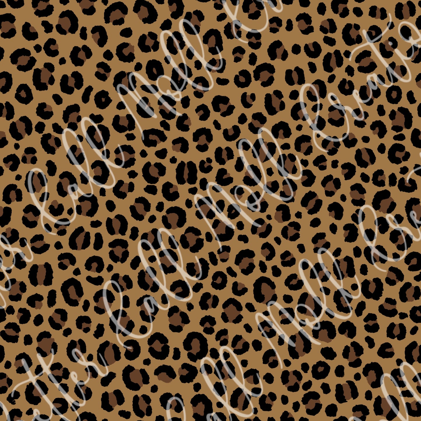 Leopard Print Digital Seamless Pattern