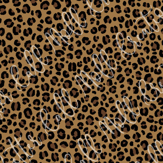 Leopard Print Digital Seamless Pattern
