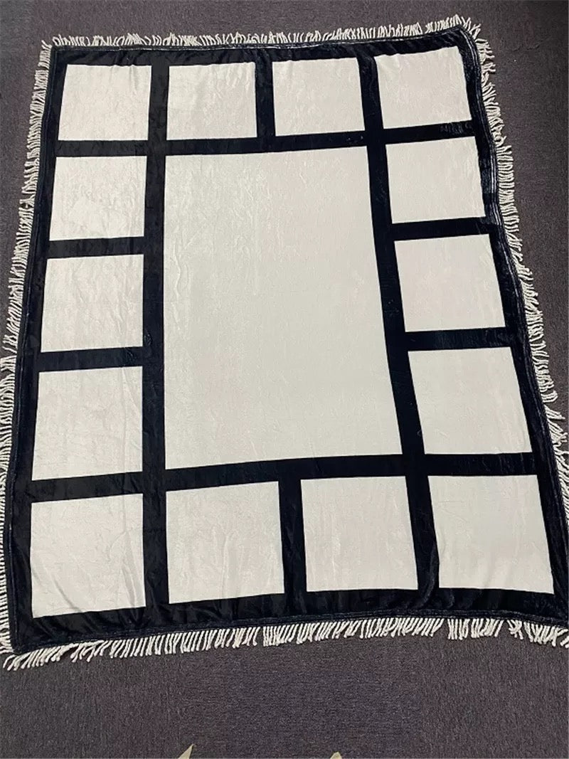 Multi-Panel Blanket Sublimation Blank 50x60” with Fringe