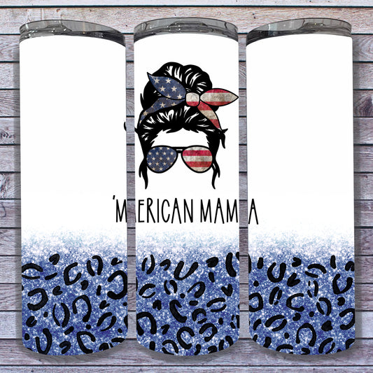 'MERICAN MAMA Leopard Print Digital Tumbler Wrap - Seamless