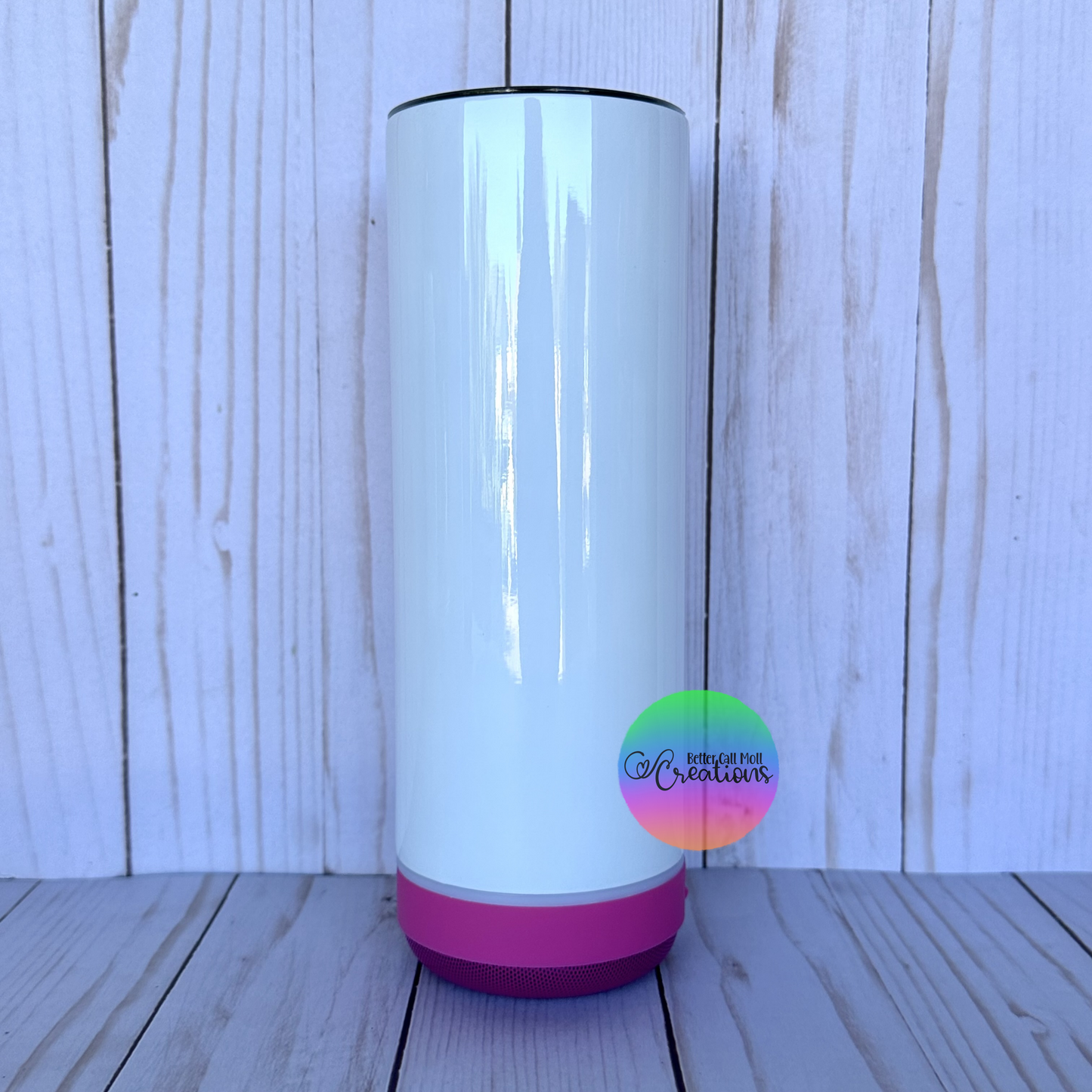 Bluetooth Speaker 20oz Glossy Sublimation Tumbler