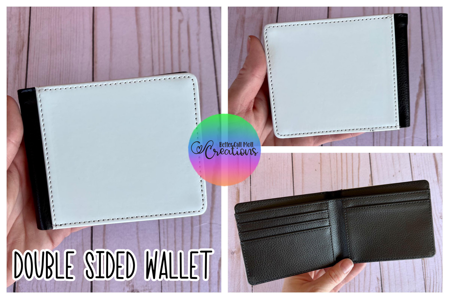 Men's Wallet Faux Leather Sublimation Blank