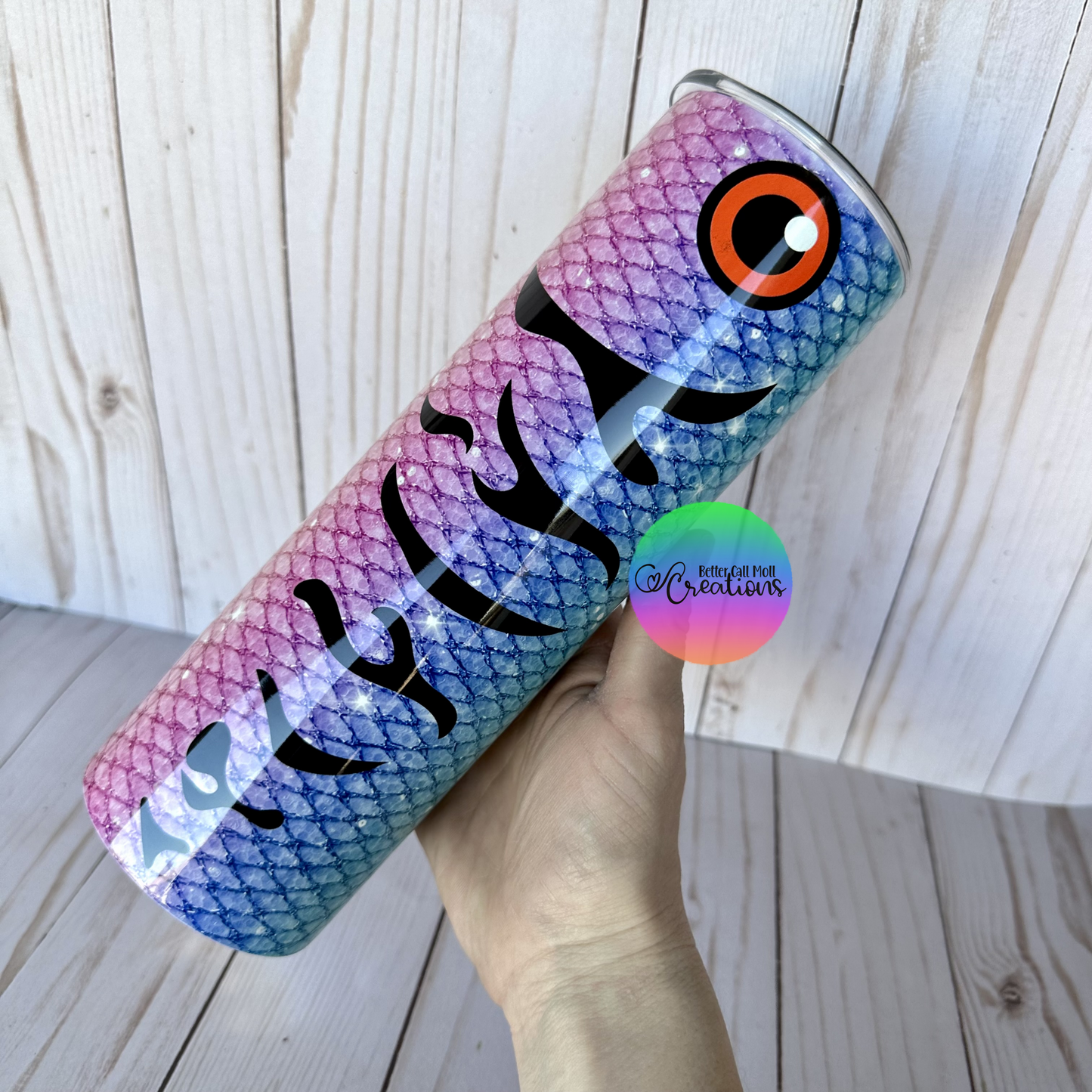 30oz Glossy FLAT EDGE Skinny Sublimation Tumbler