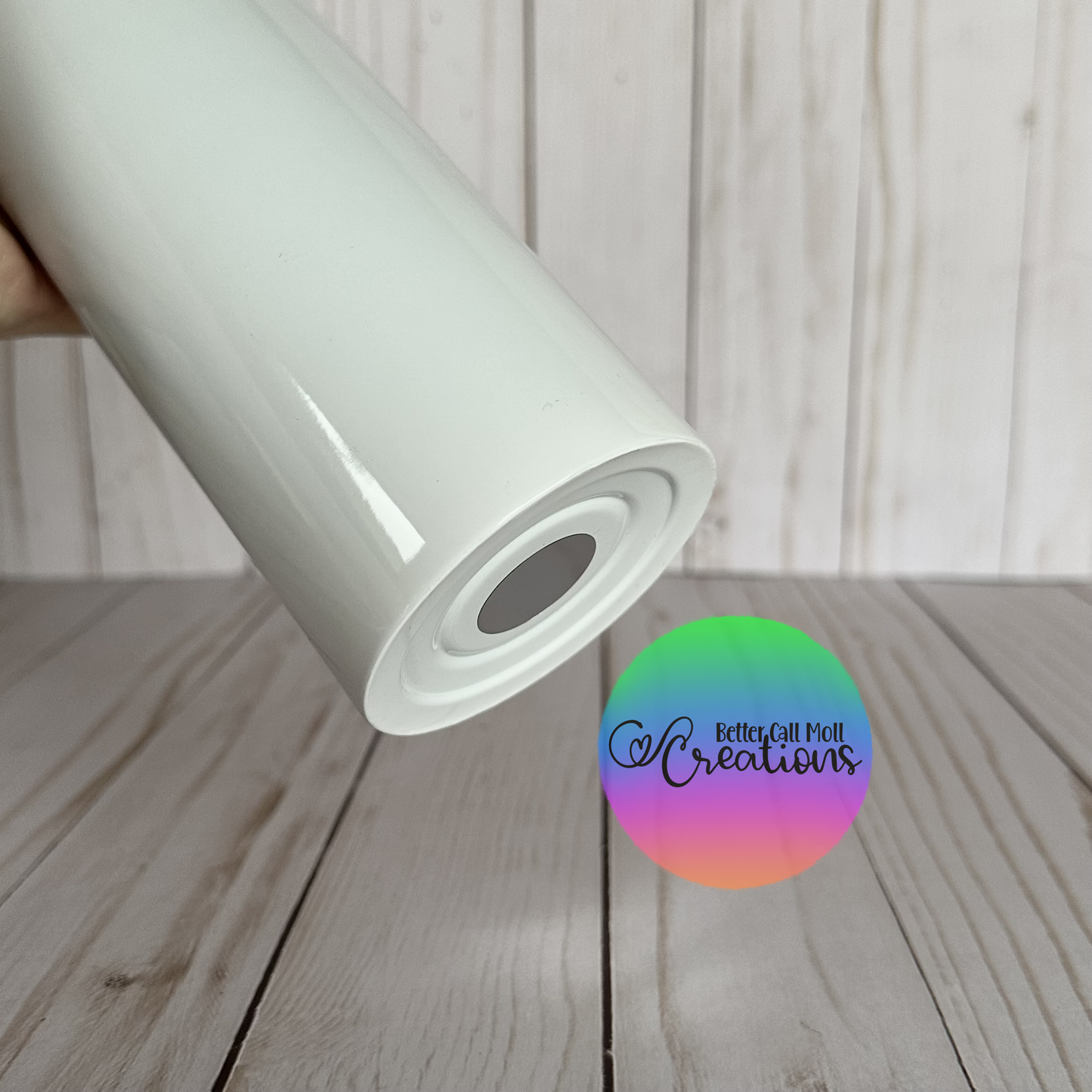 20oz Glossy FLAT EDGE Skinny Sublimation Tumbler