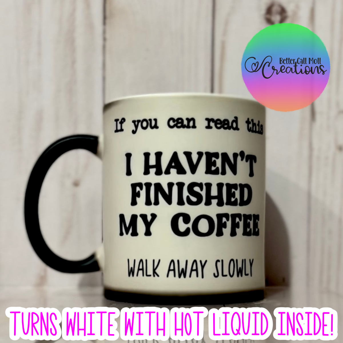 Thermal Black to White 11oz Sublimation Ceramic Mug