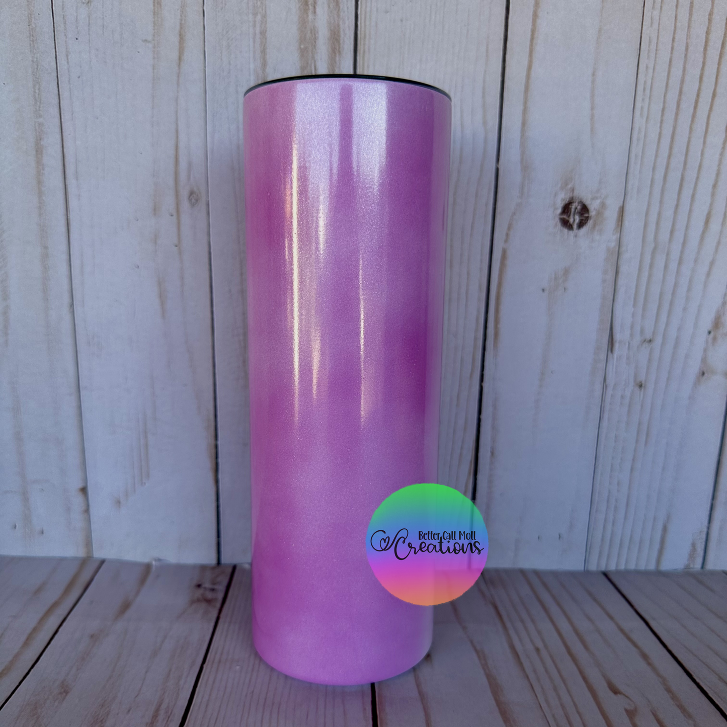20oz UV Reactive Sparkle Skinny Sublimation Tumbler