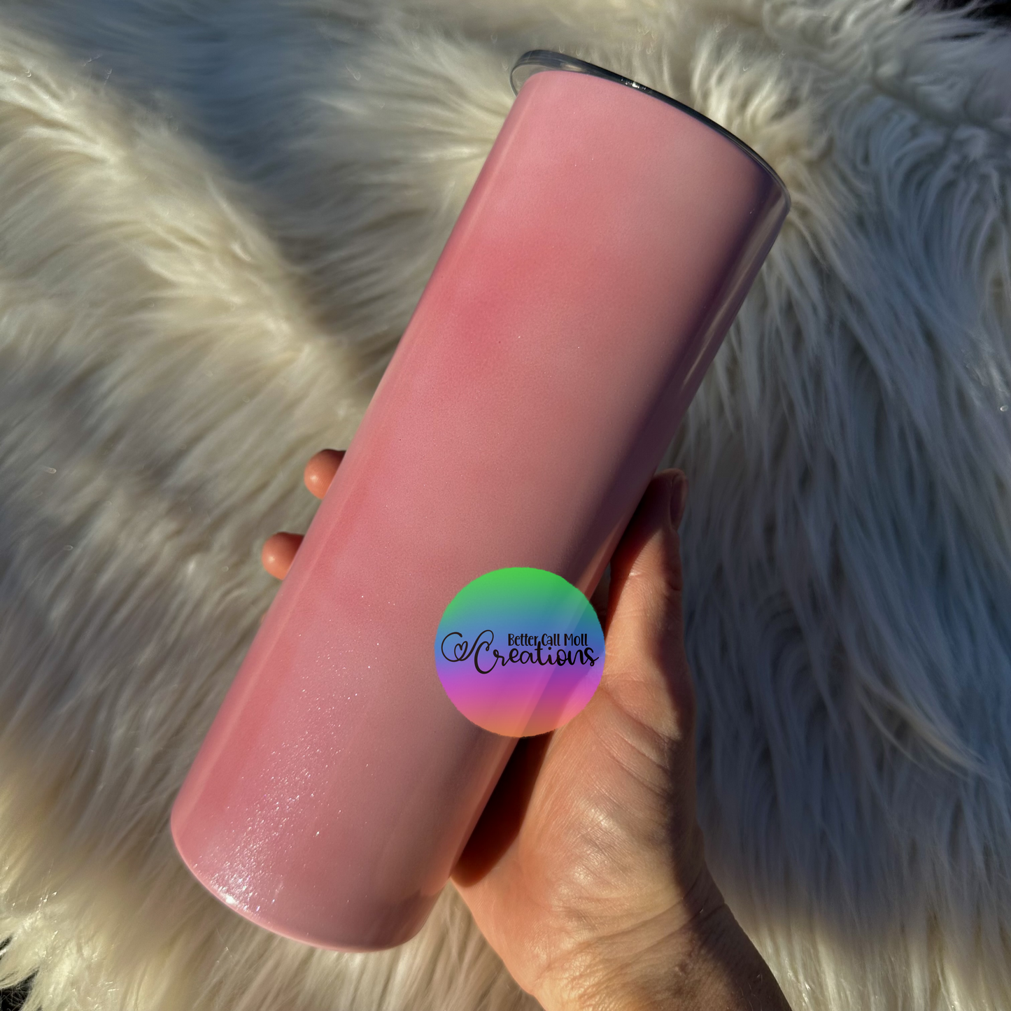 20oz UV Reactive Sparkle Skinny Sublimation Tumbler