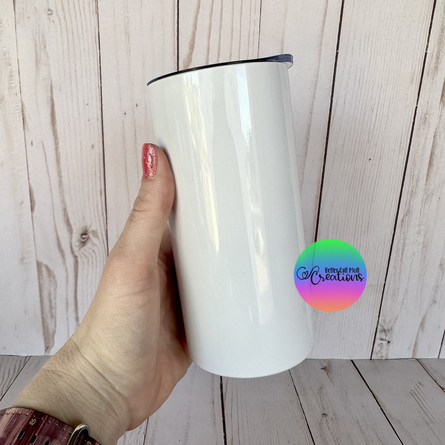 15oz Glossy Skinny Sublimation Tumbler
