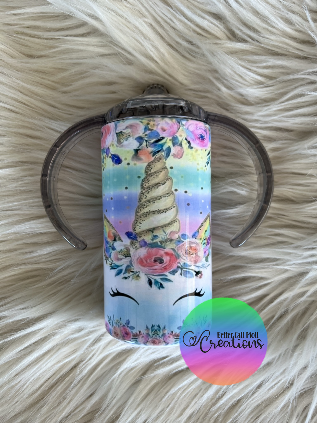 12oz Glossy Sippy Duo Lid Sublimation Tumbler