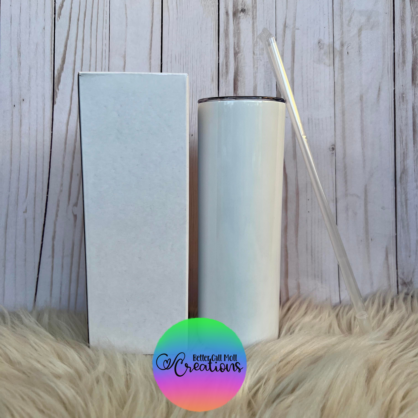 20oz Glossy Skinny Sublimation Tumbler
