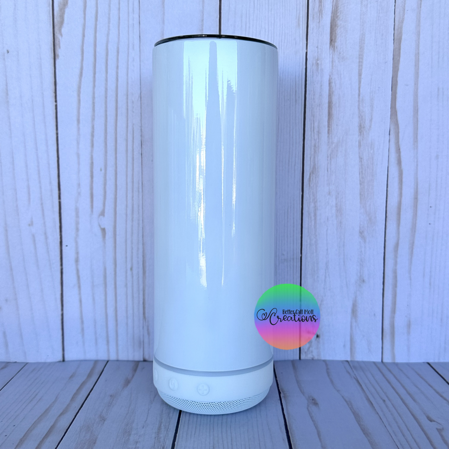 Bluetooth Speaker 20oz Glossy Sublimation Tumbler