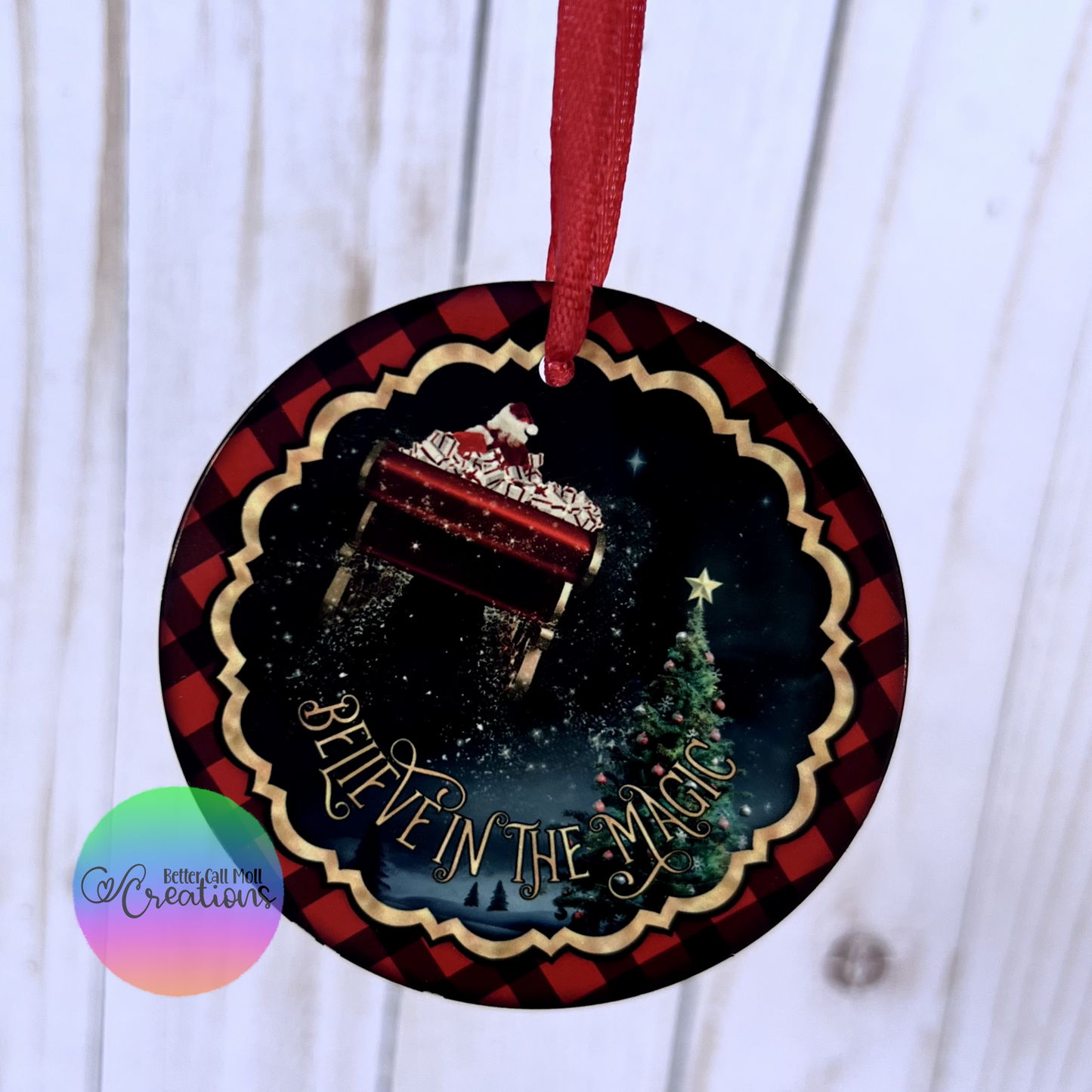 Round Ornament Metal Sublimation Blank
