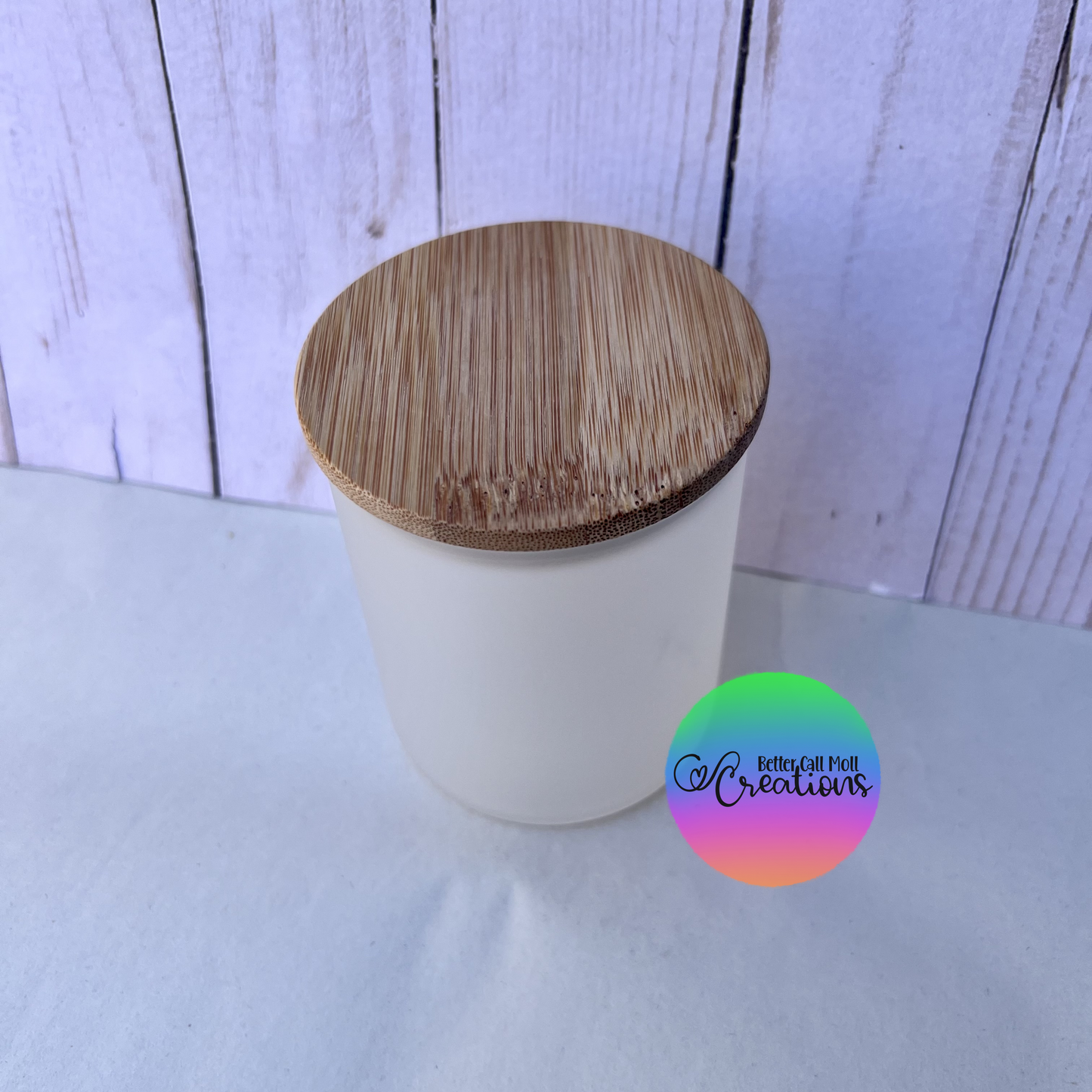 10oz Frosted Glass Sublimation Jar