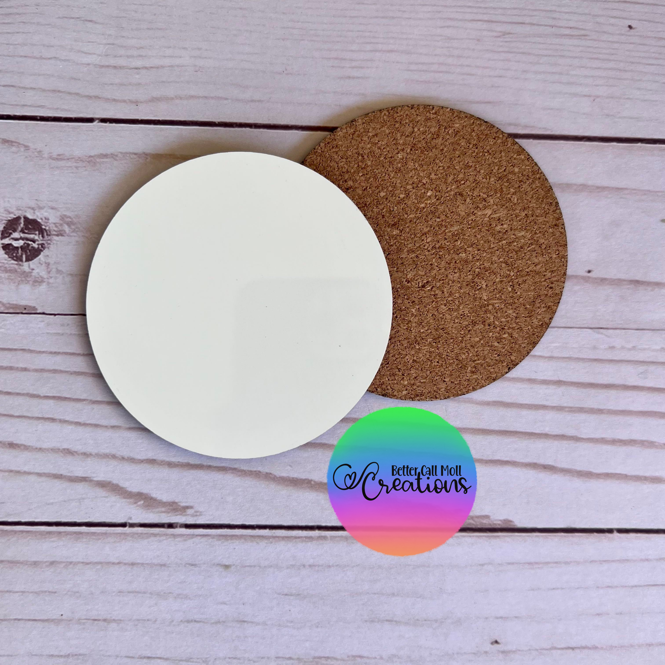 Double-sided 2 MDF Sublimation Keychain Blanks 