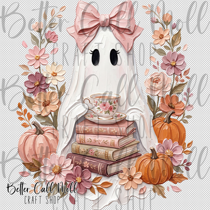 Bookish Paint Ghost UV DTF Decal
