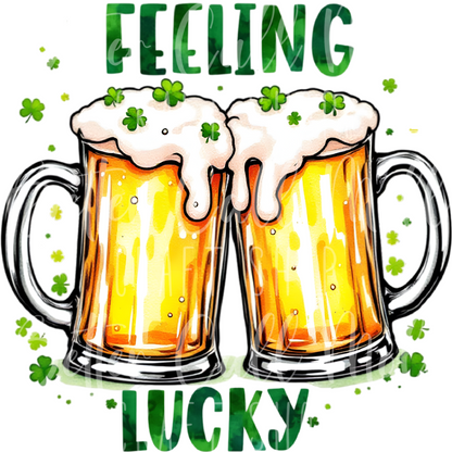 D126 - Feeling Lucky Beers UV DTF Decal