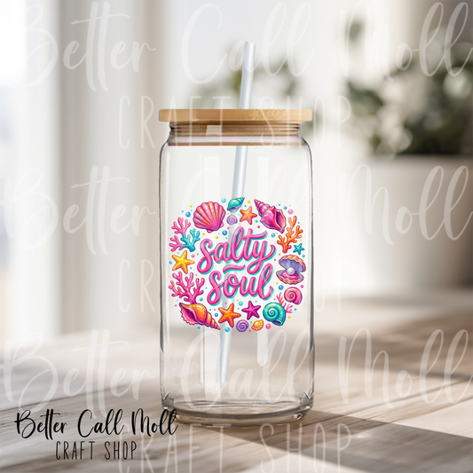 Salty Soul UV DTF Decal