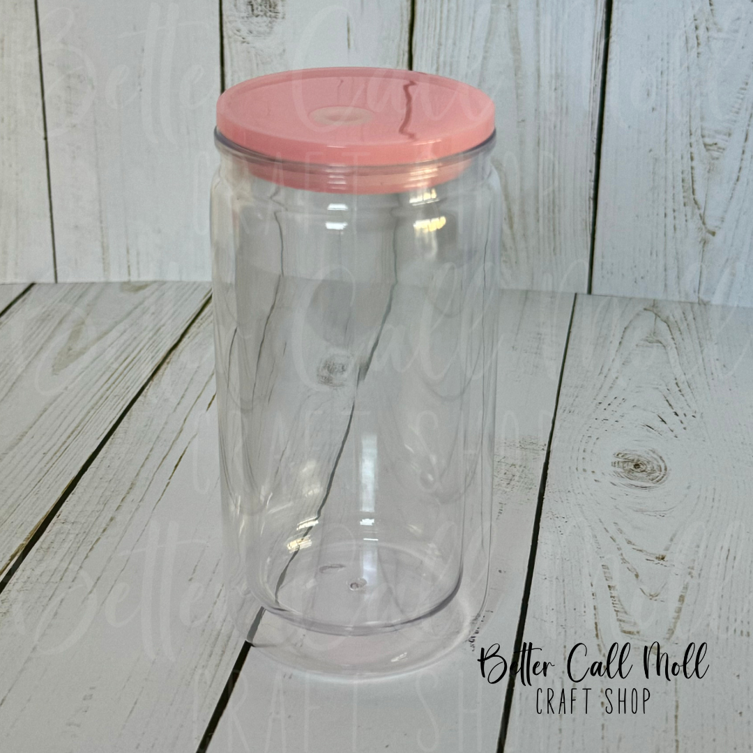 12oz Acrylic SNOW GLOBE Tumbler - *NEW* Leak Proof Design!