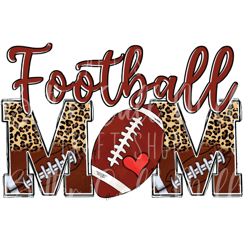 *CLEARANCE* D046 - Football Mom UV DTF Decal