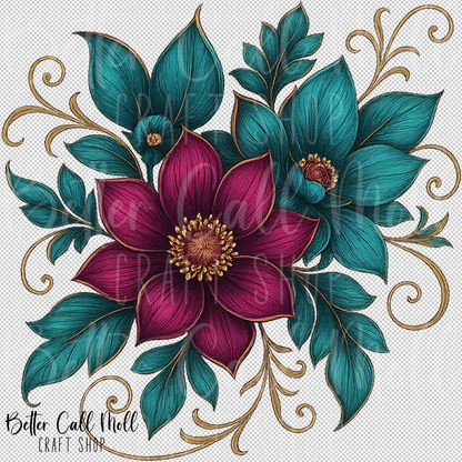 Guilded Thistle UV DTF Decal