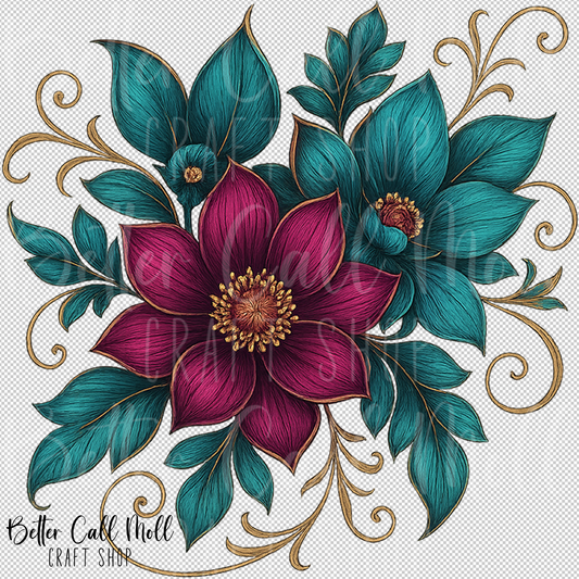 Guilded Thistle UV DTF Decal