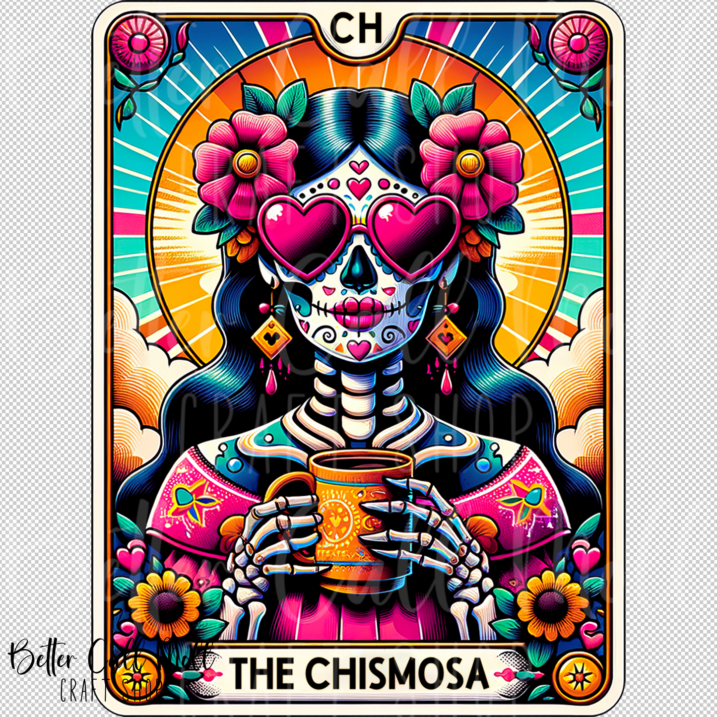 The Chismosa Tarot UV DTF Decal