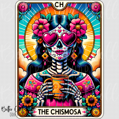 The Chismosa Tarot UV DTF Decal