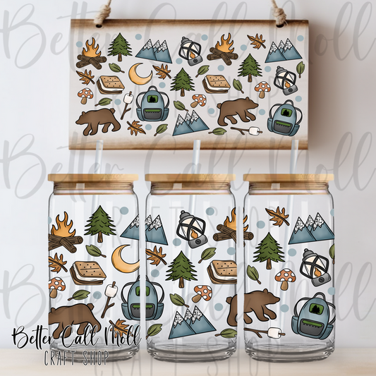Outdoorsy UV DTF 16oz Tumbler Wrap