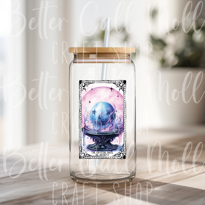 *CLEARANCE* The Crystal Ball of Secrets Tarot Card UV DTF Decal