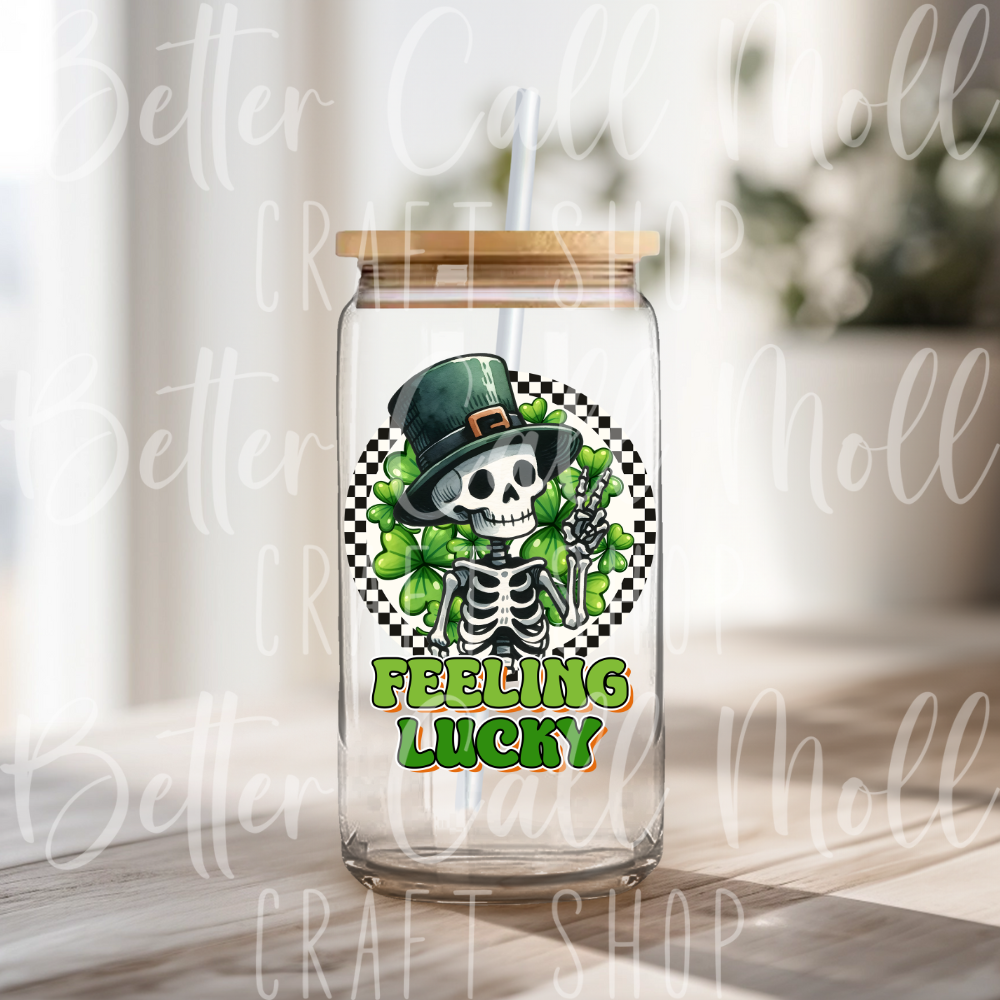 D129 - Feeling Lucky UV DTF Decal