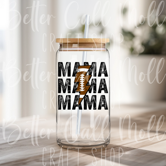 D045 - Football Mama  UV DTF Decal