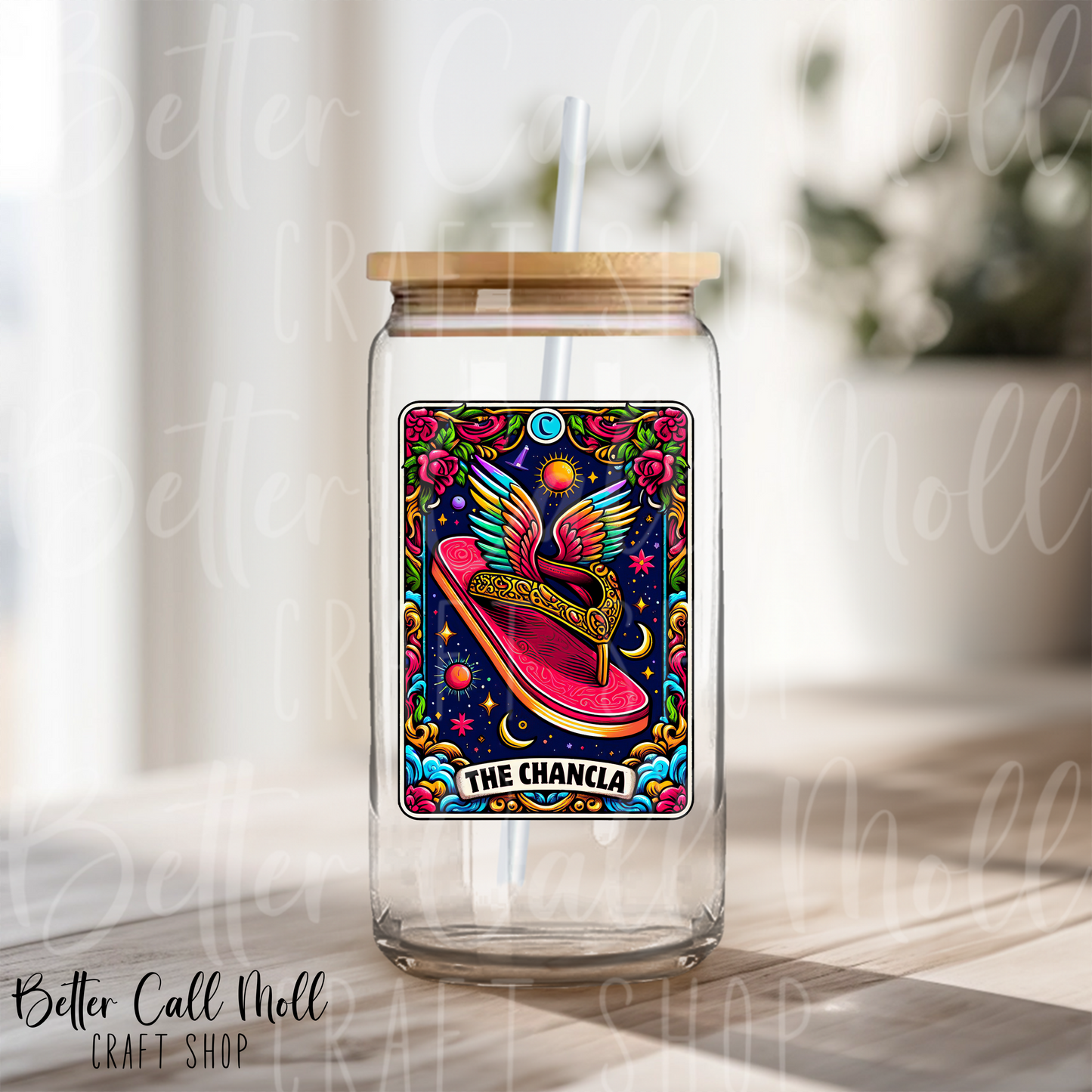 The Chancla Tarot UV DTF Decal