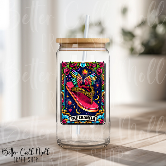 The Chancla Tarot UV DTF Decal