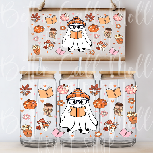 *CLEARANCE* Reading Ghostie UV DTF 16oz Tumbler Wrap