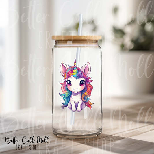Lillie's Unicorn UV DTF Decal