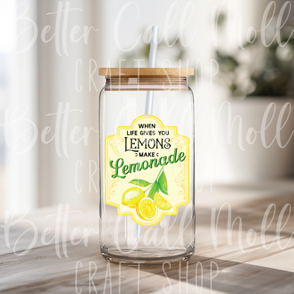 D033 - Make Lemonade UV DTF Decal