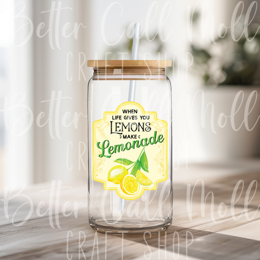 Make Lemonade UV DTF Decal