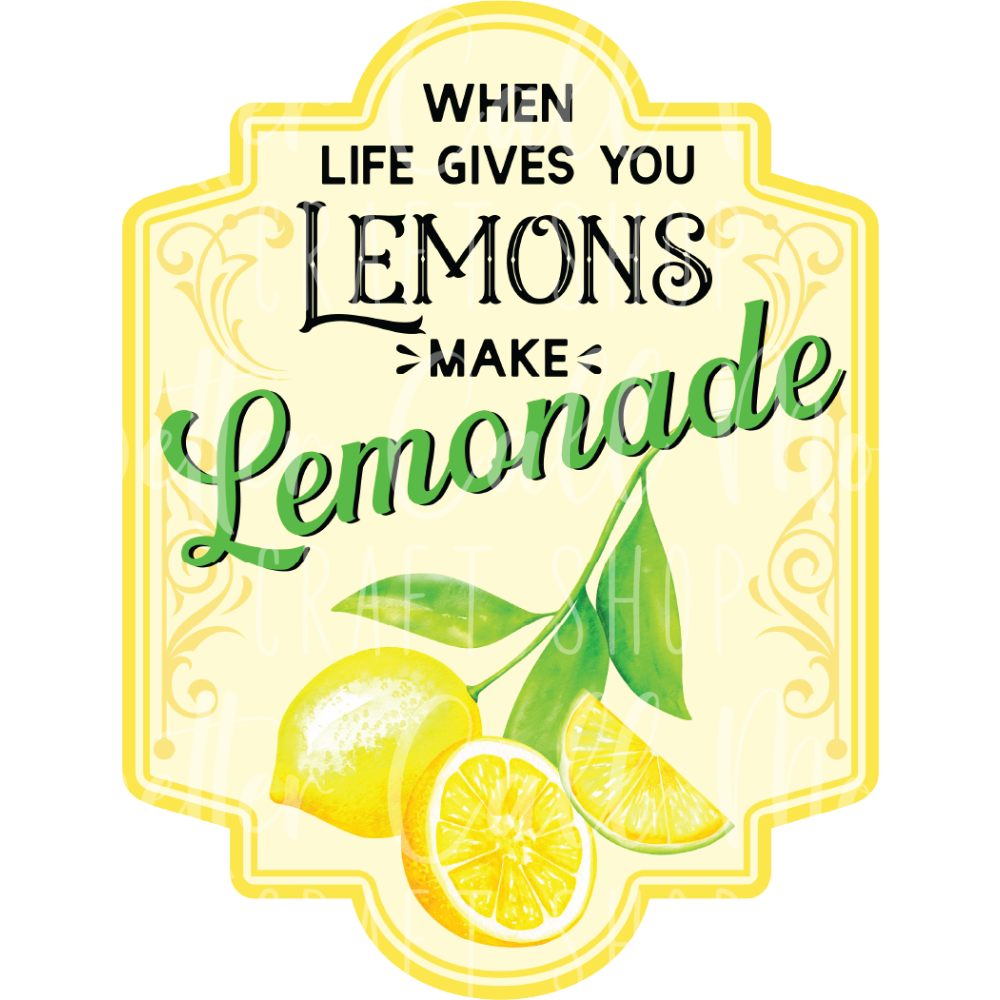 D033 - Make Lemonade UV DTF Decal