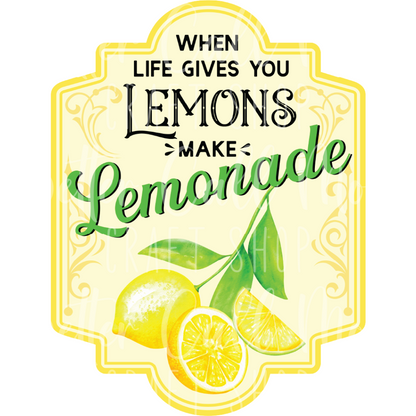 D033 - Make Lemonade UV DTF Decal