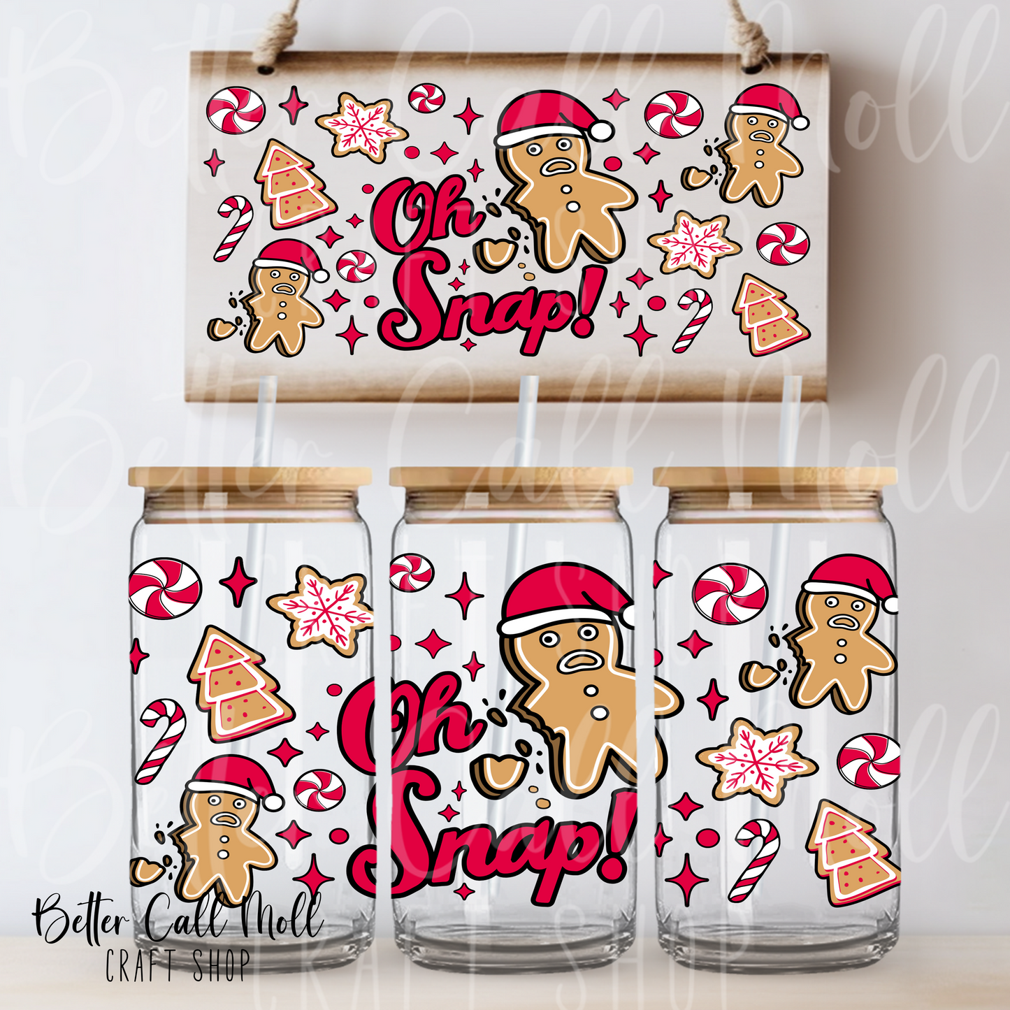 Oh Snap! UV DTF 16oz Tumbler Wrap