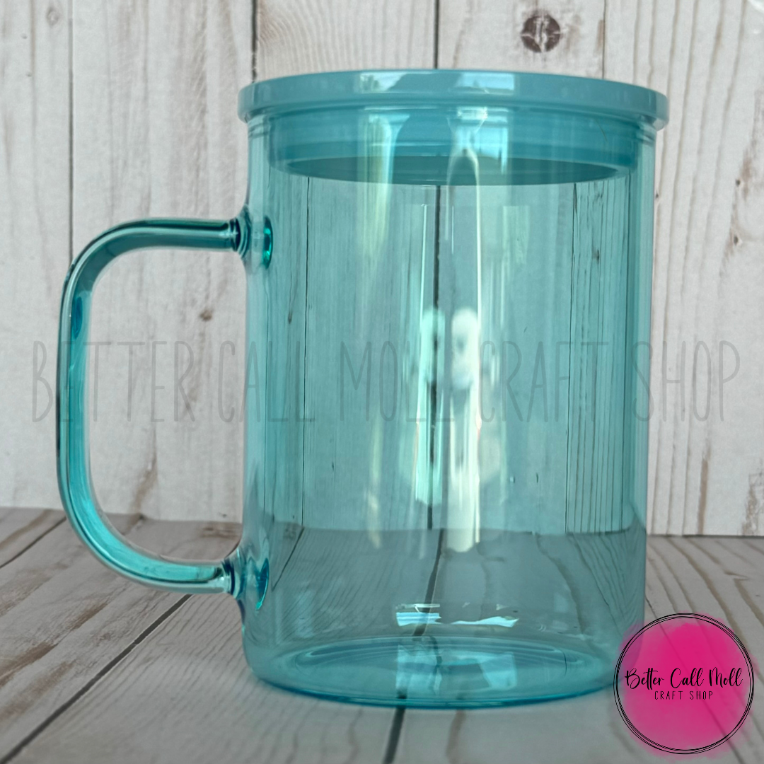 17oz Jelly Glass Sublimation Mug