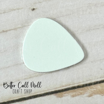 Guitar Pick Double-Sided Metal Sublimation Blank