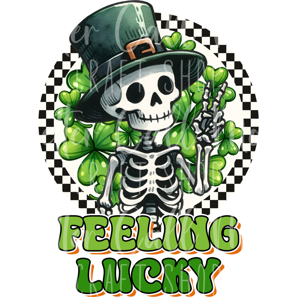 D129 - Feeling Lucky UV DTF Decal