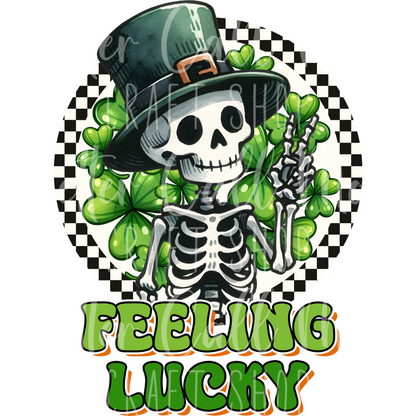 D129 - Feeling Lucky UV DTF Decal