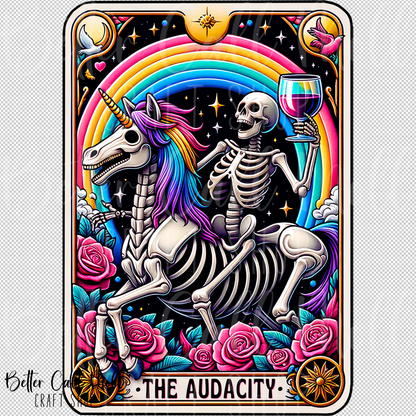 The Audacity Tarot UV DTF Decal
