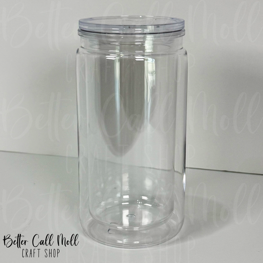 12/16oz Acrylic SNOW GLOBE Tumbler
