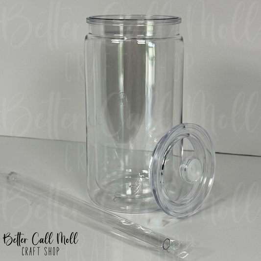 12/16oz Acrylic SNOW GLOBE Tumbler